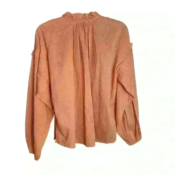 Cleobella Phoenix Blouse in Coral Size Small NEW! - Picture 7 of 8